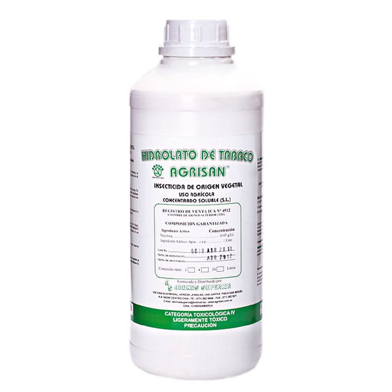 Hidrolato De Tabaco Agrisan X 1 Lt