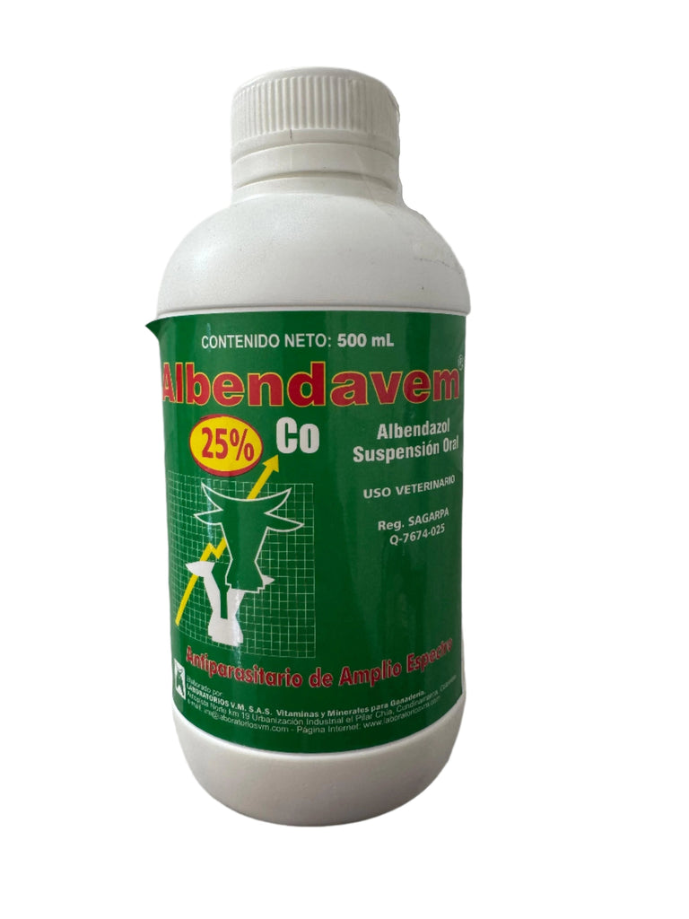 Albendavem 25% + Co 500 Ml,Agrolandia