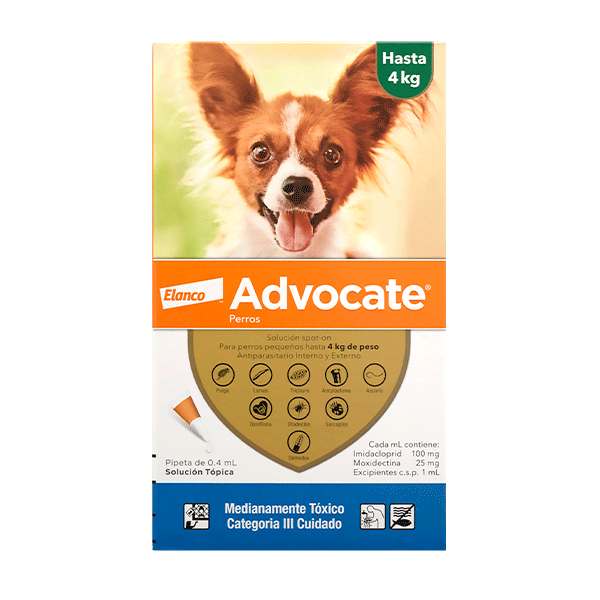 Advocate Antiparasitario Interno Y Externo Para Perros Bayer
