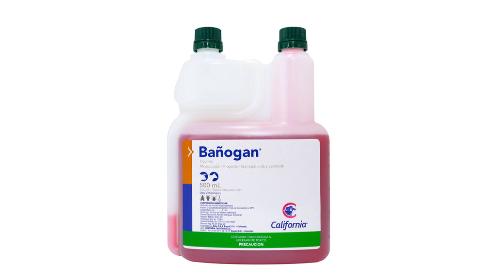 Bañogan 500 Ml Y 1000 Ml Control De Garrapatas Y Parasitos En Bovinos