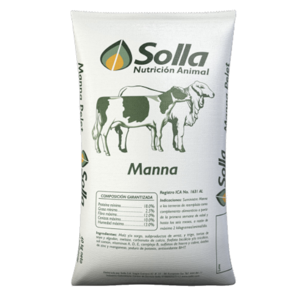 Manna Alimento Peletizado Para Bovinos Solla 40Kg,Agrolandia