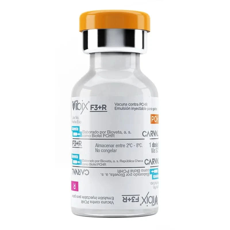 Vacuna Vibix F3 R Triple Felina + Rabia (Anual) X 1 Dosis Para Gatos
