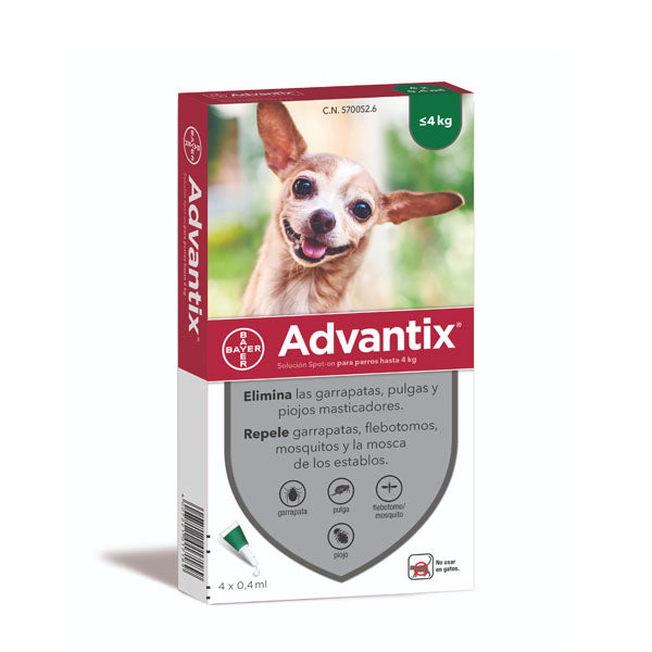 Advantix Para Perros Antiparasitario Piojos Y Pulgas Bayer