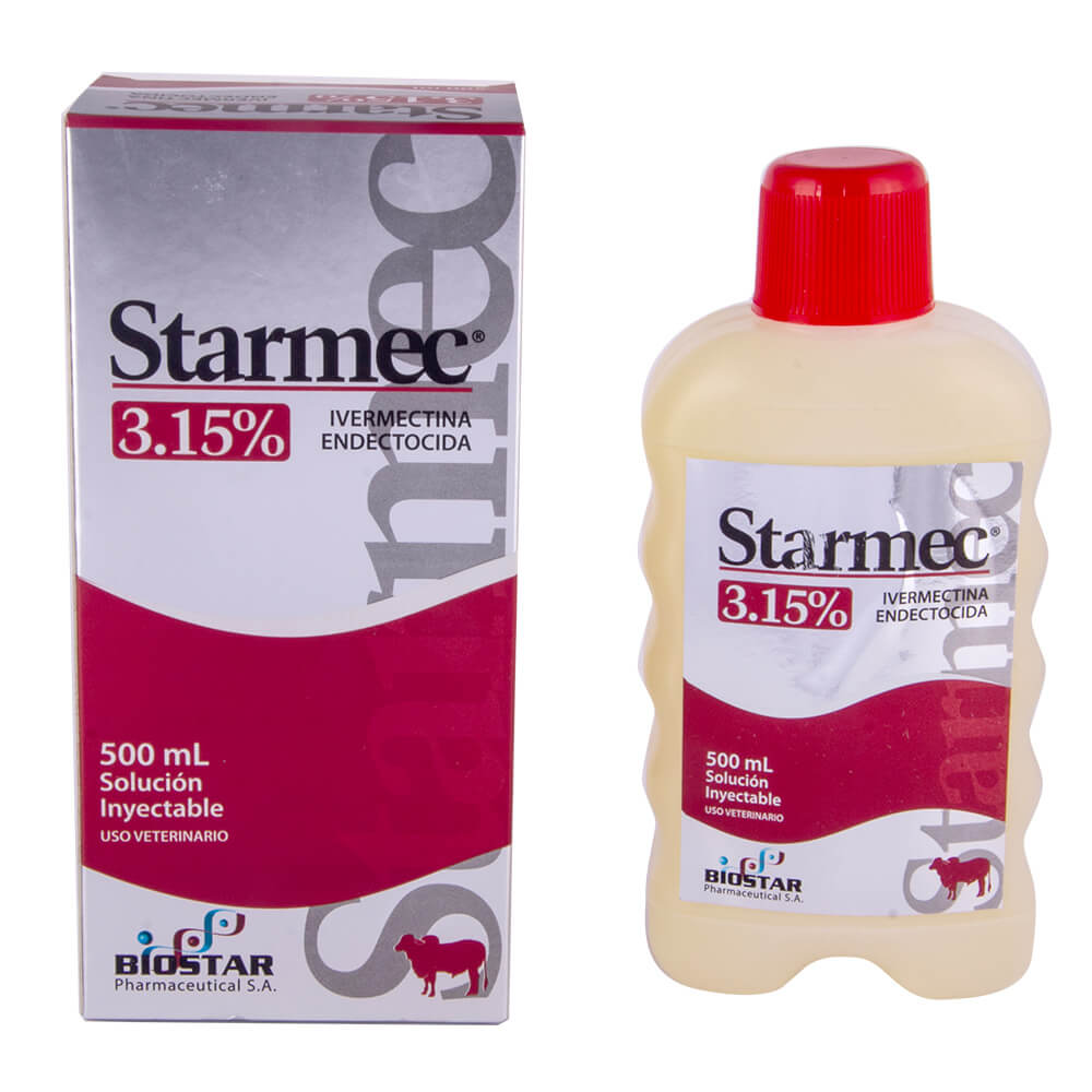 Starmec Ivermectina 3.15% Iny 500Ml,Agrolandia